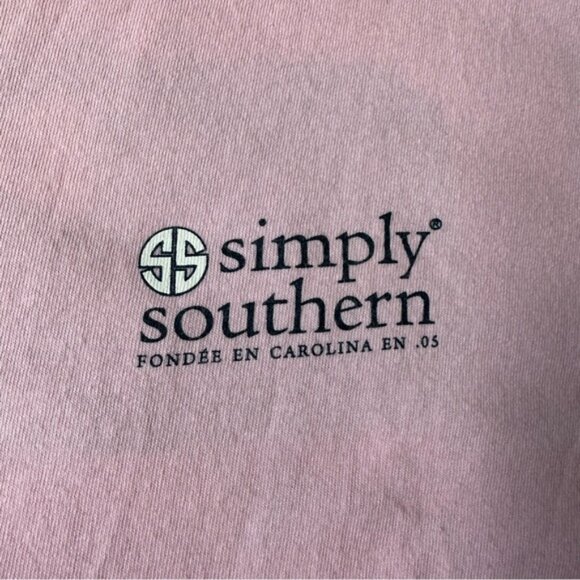 Simply Southern | "Mingo Patch" Pink Short Sleeve Graphic Tee | Size Extra Large - Picture 6 of 12